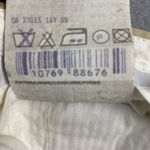 Hugo Boss Dr Hook Wool Dress Pants, Slacks Men's 34X30 Borgosesia Egypt‎ Cotton - Picture 11 of 12